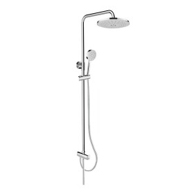Mereo Sprchový set s tyčí, hadicí, ruční a talíř. kulatou sprchou, šedá CB95001SG1