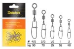 Delphin Karabinka obratlíkem Rolling Swivel with Crosslock Snap Velikost 55kg 10ks