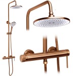 REA - Sprchový set Foss Clif Brush Copper REA-P3914