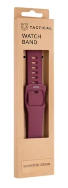 Tactical 793 Silikonový Řemínek s Přezkou pro Apple Watch 1/2/3/4/5/6/SE 38/40mm Wine Red 8596311138904