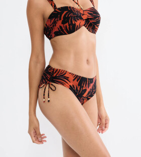 SUMMER PALM — Midi-bikiny s tvarujícím efektem a nastavitelnými stranami Triumph BROWN 46