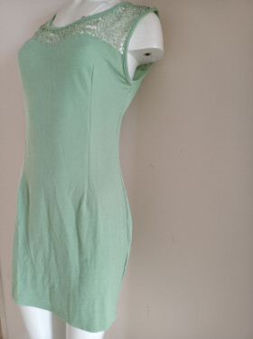 Dámské šaty 22080 zelené - FPrice L