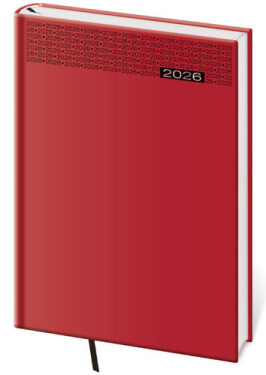 Diář 2026 týdenní B5 Gommato - červená