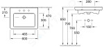 VILLEROY & BOCH - Subway 2.0 Umyvadlo s přepadem, 600x470 mm, s Ceramicplus, alpská bílá 71136GR1