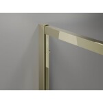 MEXEN/S - Exo sprchový kout dveře křídlové 90 x 80, transparent, zlato 819-090-080-50-00