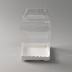 Cake star plastový box na Bento dort s úchytem 19,5x19,5x20cm