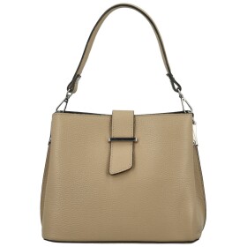 Dámská kožená crossbody kabelka Marianna, taupe