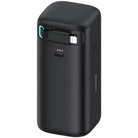 USAMS XMF Series Powerbanka výsuvný kabel Lightning černá / Power Bank / 18000 mAh / PD 45W / USB-C + Lightning (20KCD21701)