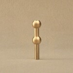 Stoff Nagel Designová vázička STOFF Nagel Brushed Brass, zlatá barva, kov