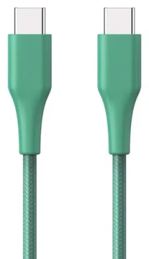 ER POWER kabel USB-C/USB-C GRS zelený / Kabel / USB 2.0 / 1,2 m / 60 W (ERPWCBCTCGN)