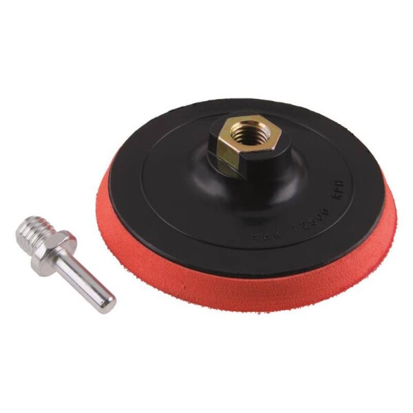 Unašeč - suchý zip, Ø 115 mm, závit M14 + stopka, ENPRO