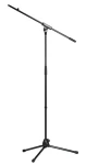 Mikrofonní stojan s výsuvným ramenem černý / Stojan pro mikrofon / rameno 805 mm / výška 900-1600 mm (21070)