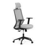 Kancelářská židle, synchronní mechanismus, šedá síťovina, KA-V3329 GREY
