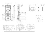 GEBERIT - Duofix Set předstěnové instalace, klozetu Gaia a sedátka softclose, tlačítko Delta, bílá SANI11CA3143B