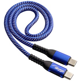 Akyga USB kabel USB-C ® zástrčka, USB-C ® zástrčka 0.50 m modrá AK-USB-36
