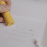 Eulenschnitt Guma na gumování Smiley, žlutá barva, plast