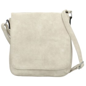 Stylová dámská koženková crossbody kabelka Haidi, krémová