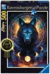 Ravensburger Svítící puzzle Měsíční vlk