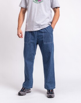 Service Works Pinstripe Denim Chef Trousers Pants INDIGO M