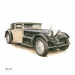 Nástěnný poznámkový kalendář 2026 NOTIQUE - Classic Cars – Václav Zapadlík, 30 x 30 cm