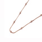 Náhrdelník s jemnými kuličkami Alice Gold - chirurgická ocel, Zlatá 40 cm + 5 cm (prodloužení)