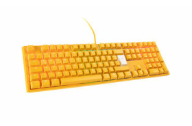 Ducky One 3 Yellow MX-Blue žlutá / Herní klávesnice / podsvícená / mechanická / drátová (USB) / DE (DKON2108ST-CDEPDYDYYYC1)