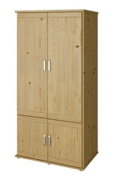 HP-Nábytek Skříň Alfa 2D Praktik SMRK ROZMĚR: (š/v/h) 95 x 185 x 55 cm policová