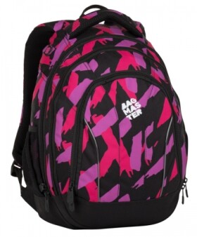 Bagmaster SUPERNOVA 8 B studentský batoh růžovo černý