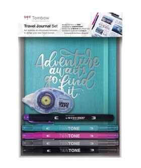 Tombow Travel Journal sada deníku A5 s TwinTone, Mono Edge a Power