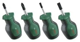 Bosch DIY Stubby / Sada šroubováků / 4 ks / SL4, SL6,5, PH1, PH2 / ocel S2 (1600A032UJ)