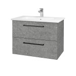 Dřevojas - Umyvadlová skříňka GIO SZZ2 80 - D20 Galaxy / Úchytka T06 / D20 Galaxy 277222H