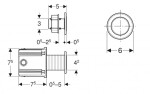 GEBERIT - Splachovací systémy Elektronické oddálené ovládání splachování typ 10, bateriové napájení, kartáčovaný nerez 115.937.SN.6