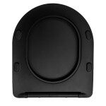 REA - Sedátko WC CARLO FLAT UF BLACK MATT REA-C6004