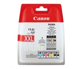 Canon CARTRIDGE CLI-581XXL C/M/Y/BK MultiPack pro PIXMA TS615x, TS625x, TS635x, TS815x, TS825x, TS8350 (600 str.) EDF_1050604