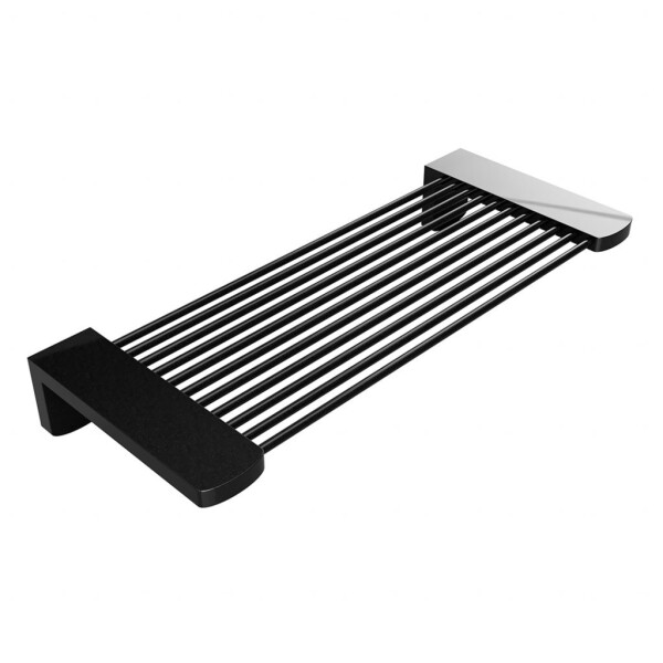 HOPA - Polička kovová, 270×40×110 mm - Barva - Černá KDBE146102270