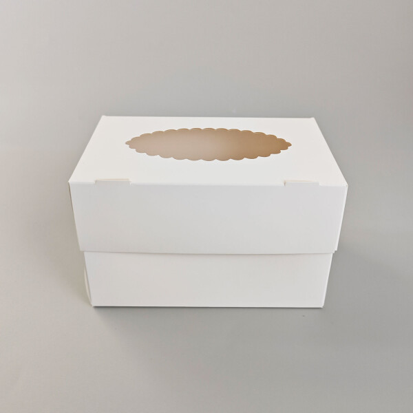 Cake star krabička na 2ks cupcakes nebo dezerty bez vložky 16 x 10 x 10 cm