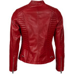 Dámská Kožená Bunda Jewel Brixton Červená Velikost: M