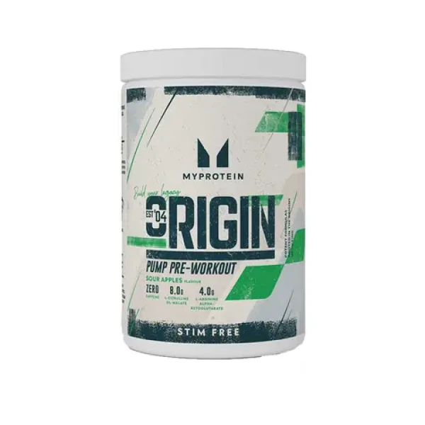 MyProtein Origin Pre-Workout Stim Free 600 g sour apples (19068)