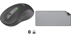 Logitech M650 L grafitová + Studio Series Mid Grey / Sada bezdrátové myši a podložky / 2.4 GHz / Bluetooth / 1x AA