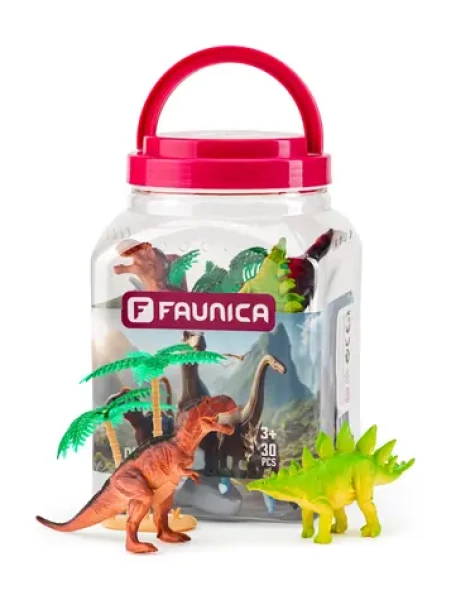 Faunica Zvířátka figurky sada v MEGA tubě - Dinosauři