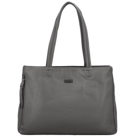 Módní dámská koženková kabelka na rameno Coveri Temari, šedá