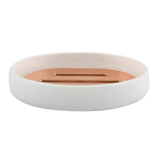 MSV PRETTY mýdlenka bílá / měděná / plast (3700703944058)