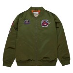 Mitchell & Ness Pánská bunda Toronto Raptors NBA Olive Heavyweight Satin Velikost: S