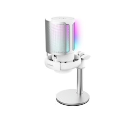 TRUST mikrofon GXT238 Auron, USB-C, RGB, bílá EDF_1667679