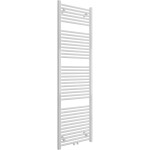 CERANO - Koupelnový radiátor Lincoln - středové připojení 50mm/boční - 559W - bílá lesklá - 1800x500 mm CER-429586