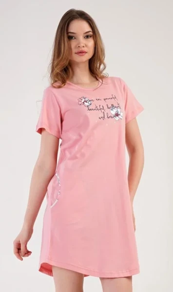 Dámské domácí šaty s krátkým rukávem Vienetta Secret Betty