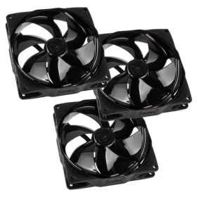 Noiseblocker NB-eLoop Fan B12-PS Black Edition 3ks / 120mm / 21.2 dB @ 1500 RPM / 58.09 CFM / 4-Pin PWM (LUBU-039)