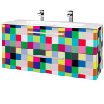 Dřevojas - Umyvadlová skříňka GIO SZZ2 120 - Individuální odstín dle RAL/NCS / Úchytka T01 / Individuální odstín dle RAL/NCS 406905A