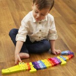 Orange Tree Toys Dřevěná puzzle abeceda - Krokodýl