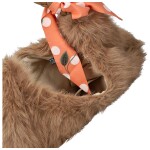 Módní dámská plyšová kabelka do ruky Raiga, camel